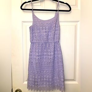 H&M purple crochet dress size XS.